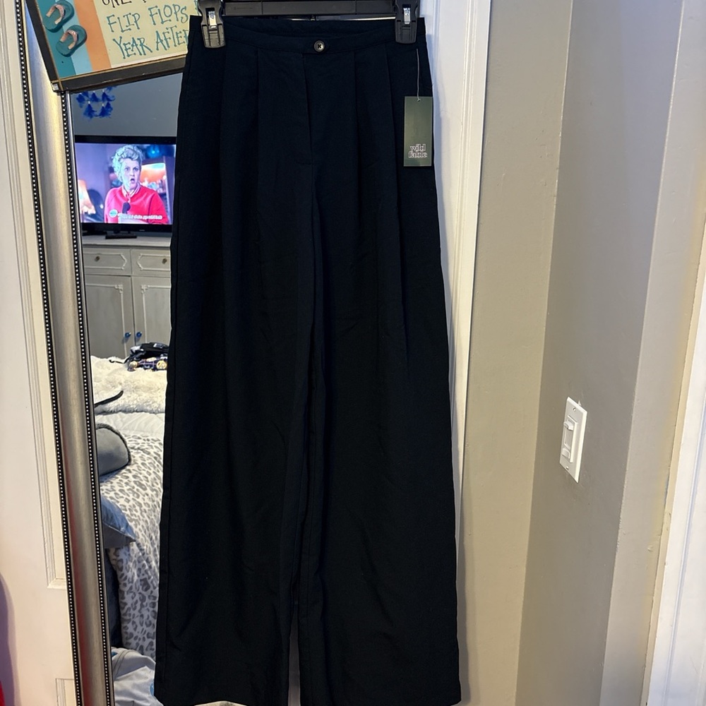 women’s Black Wide-Leg Pants